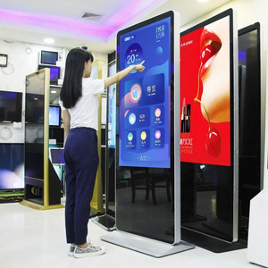 55 inch indoor lcd panel 85 inch lcd screen 100 inch touch screen HD display android totem advertisement digital signage kiosk