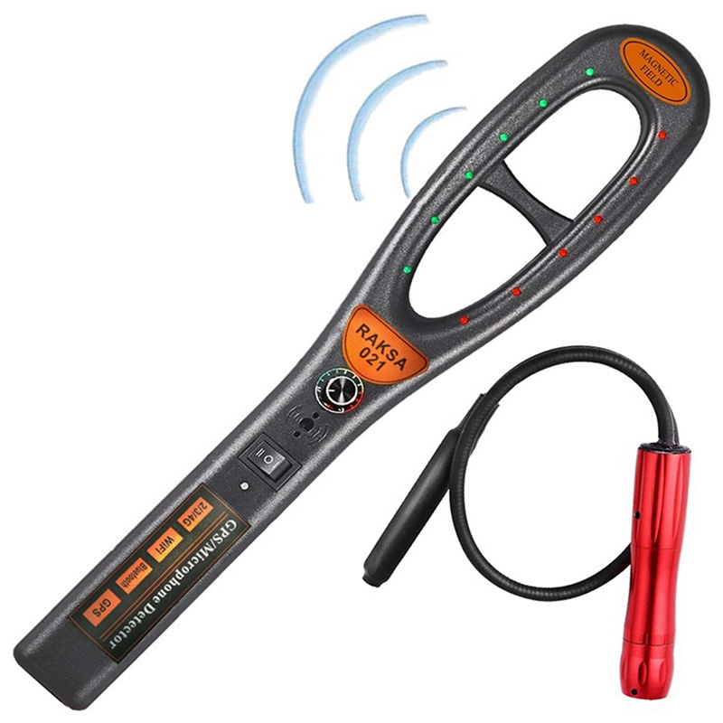 Professional Strong Magnetic Scanner Handheld Anti Bug Spy Camera GPS Tracker Cell Phone RF Signal Detector