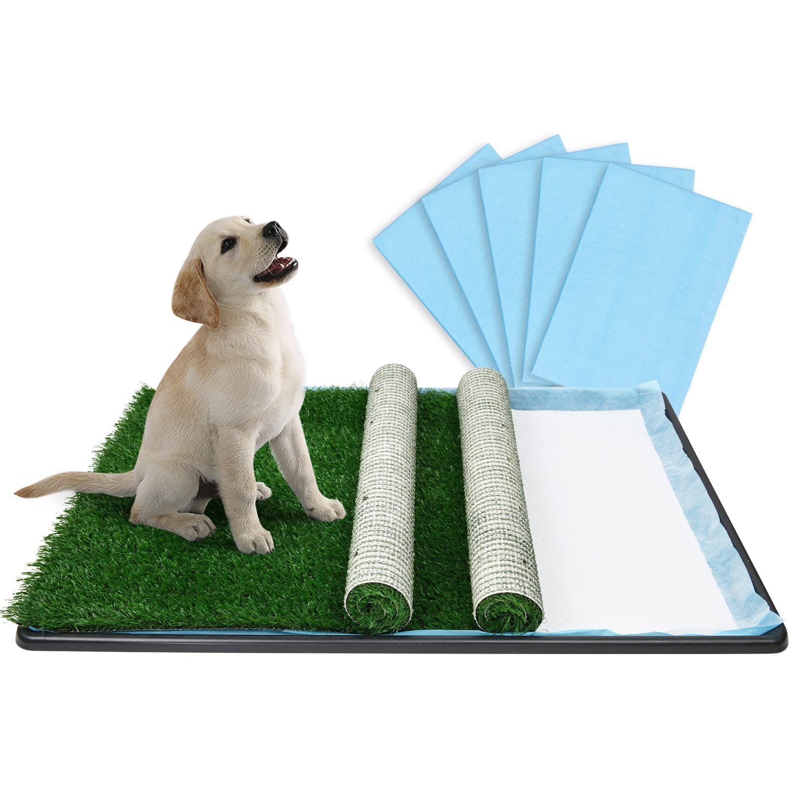 Dog Loo Potty Extra Large Size Replacement Artificial Grass Mat Portable Toilet with Grass and Tray