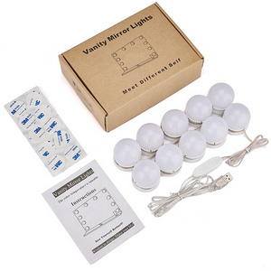 Wholesale Newest Style Hollywood Lighted LED Cosmetic Dimmable Bulbs Vanity Hollywood Mirror Vanity Mirror Light