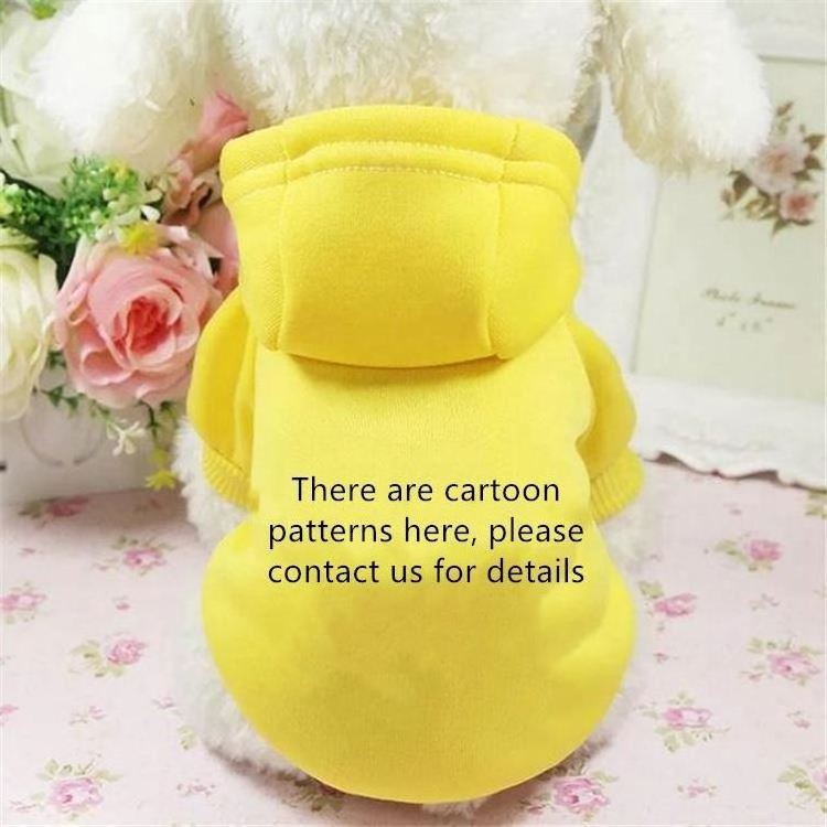 Hooded Cute Sportswear Cartoon Pattern Fleece Autumn Winter Comfortable Pet Warm Sweater