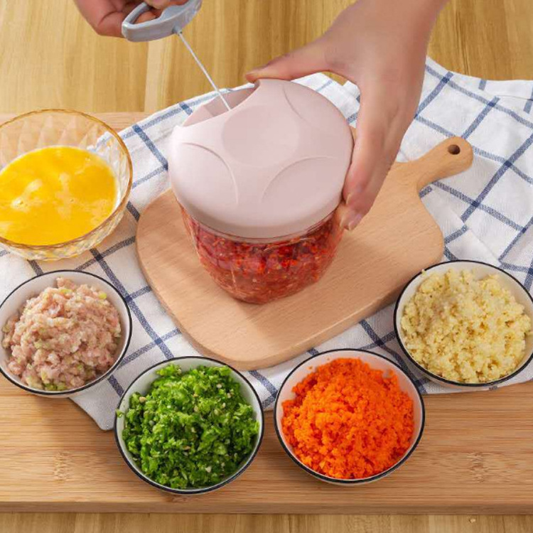 Hot Sale Multifunction Vegetable Cutter Garlic Twister Mini Manual Food Chopper