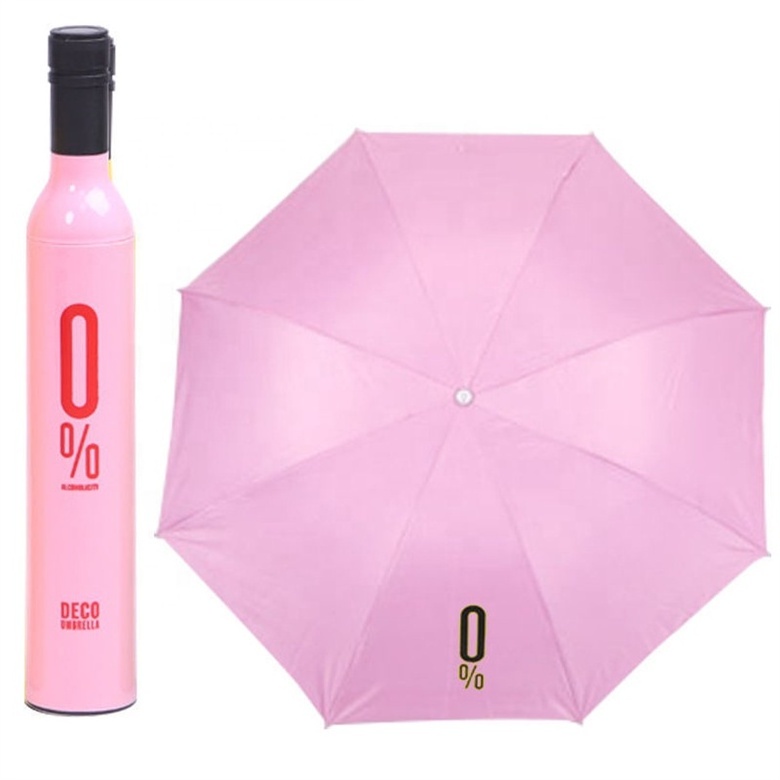 2023 Years New Can Be Customized Popular Style Collapsible Wine Bottle Sunshade And Rain Dual-Use Umbrella