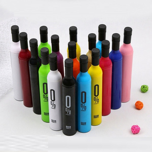 2023 Years New Can Be Customized Popular Style Collapsible Wine Bottle Sunshade And Rain Dual-Use Umbrella