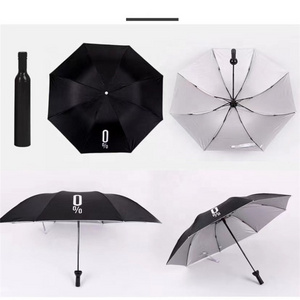 Hot Sale 2022 Wholesale Weather and Rain Wine Bottle Umbrella, Foldable Water Bottle Umbrella, Custom Umbrella with Logo