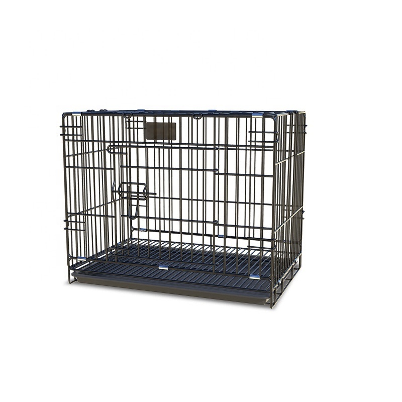 Large Pet Dog Cage With3 Sizes Stainless Steel Stackable Foldable Dog Pet Iron Crate Kennels Pet Cage