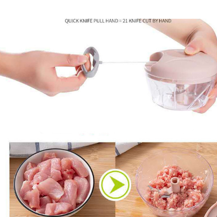 Hot Sale Multifunction Vegetable Cutter Garlic Twister Mini Manual Food Chopper