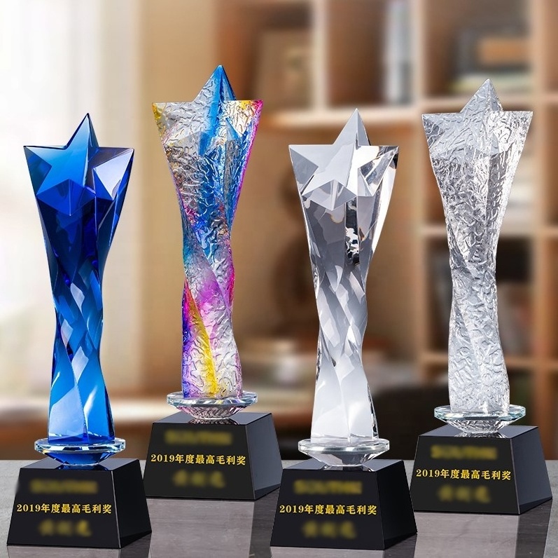 OEM Custom Engraving Logo Plaque Trophies Cups Plastic Resin Acrylic Trophy Award