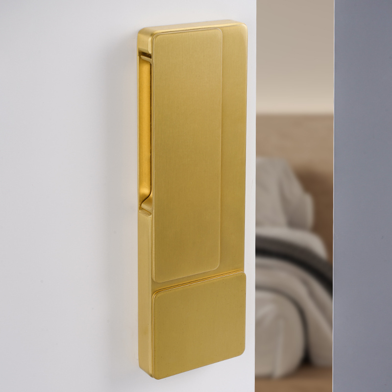 New Modern Manufacturer Gold Designed Brass Interior Door Handle Bedroom Door Handle Lever Copper Door Lock