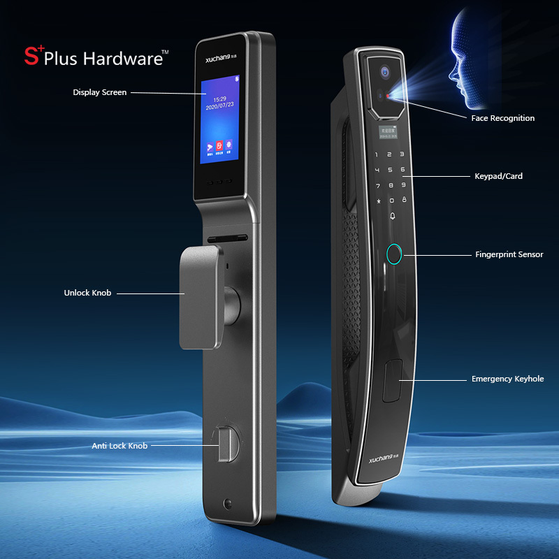 Outdoor electric door lock fingerprint lock APP Smart digital code sliding gate Door Lock