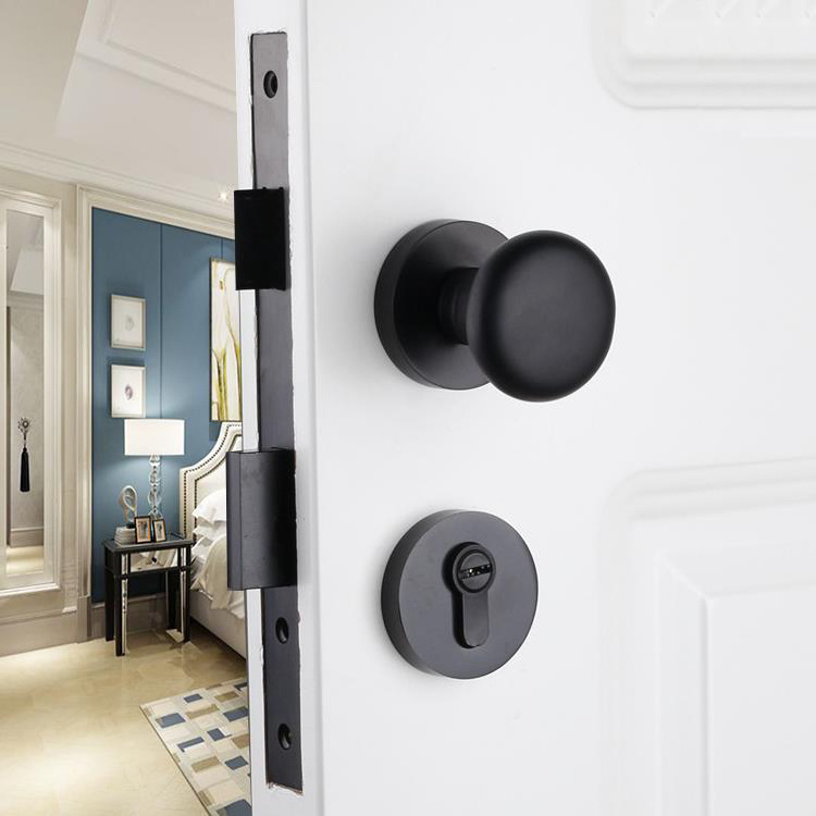 Modern New Design Security Set Knob Lock Indoor Bedroom Door Cylinder Universal Bathroom Ball Lock