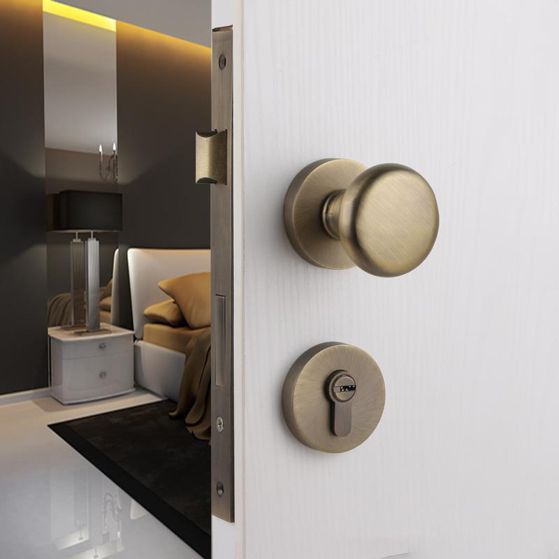 Modern New Design Security Set Knob Lock Indoor Bedroom Door Cylinder Universal Bathroom Ball Lock