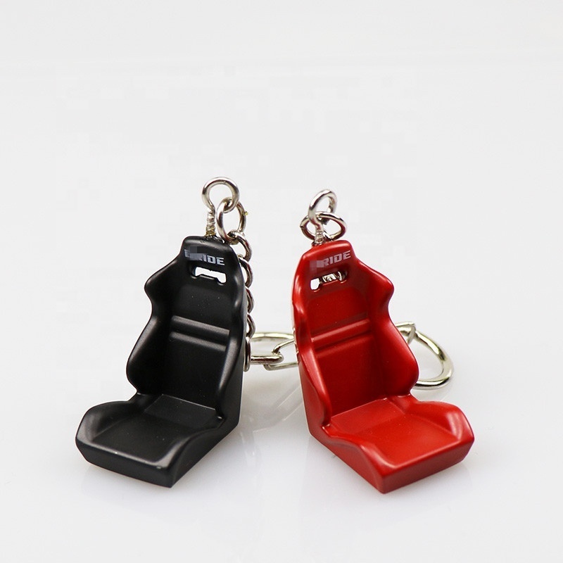 JDM Aluminum Car Chair Racing Seat Keychain Keyring