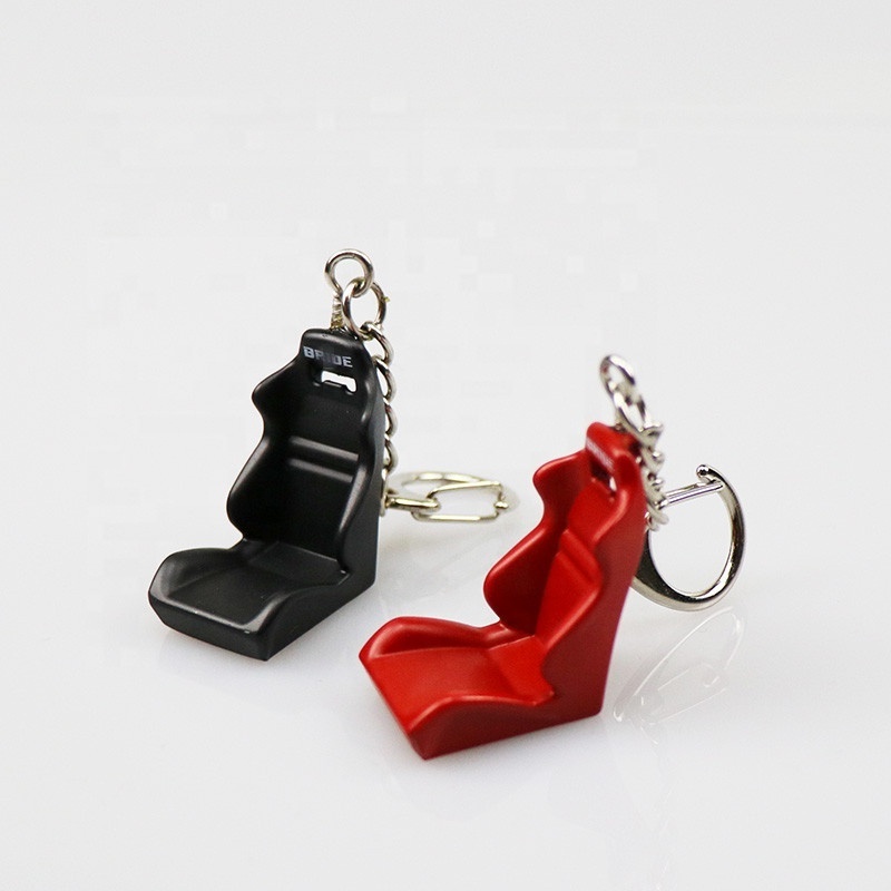 JDM Aluminum Car Chair Racing Seat Keychain Keyring