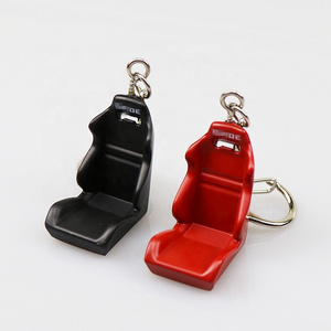 JDM Aluminum Car Chair Racing Seat Keychain Keyring