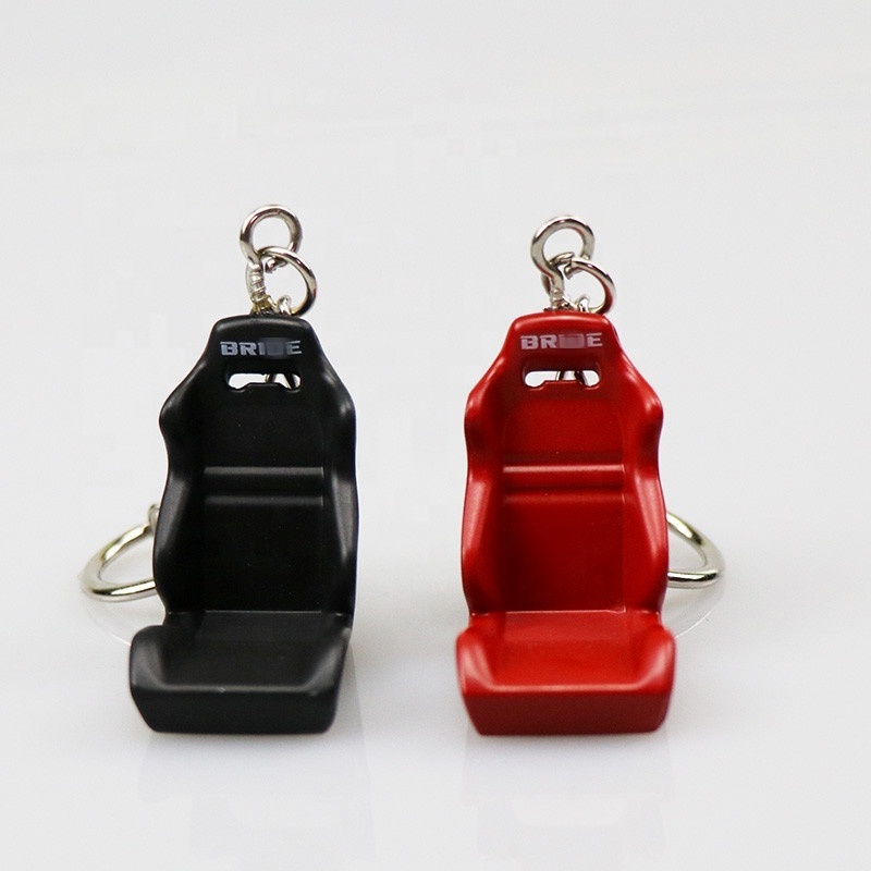 JDM Aluminum Car Chair Racing Seat Keychain Keyring