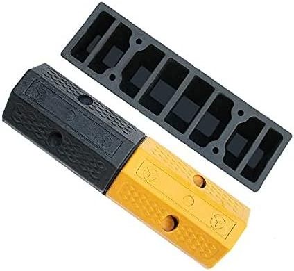 Benc Parking Lot Wheel Stoppers Parking Post Barrier Limiters Blocks Garages Thickened Durable Stoppers