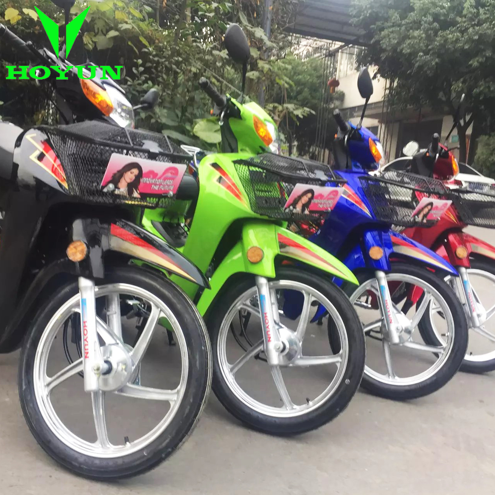 GCC certifications Factory supply HOYUN STAR SOBAR day HAOJOY BENJIN motos Haiti Angola Ivory Coast Power King 110  Motorcycle