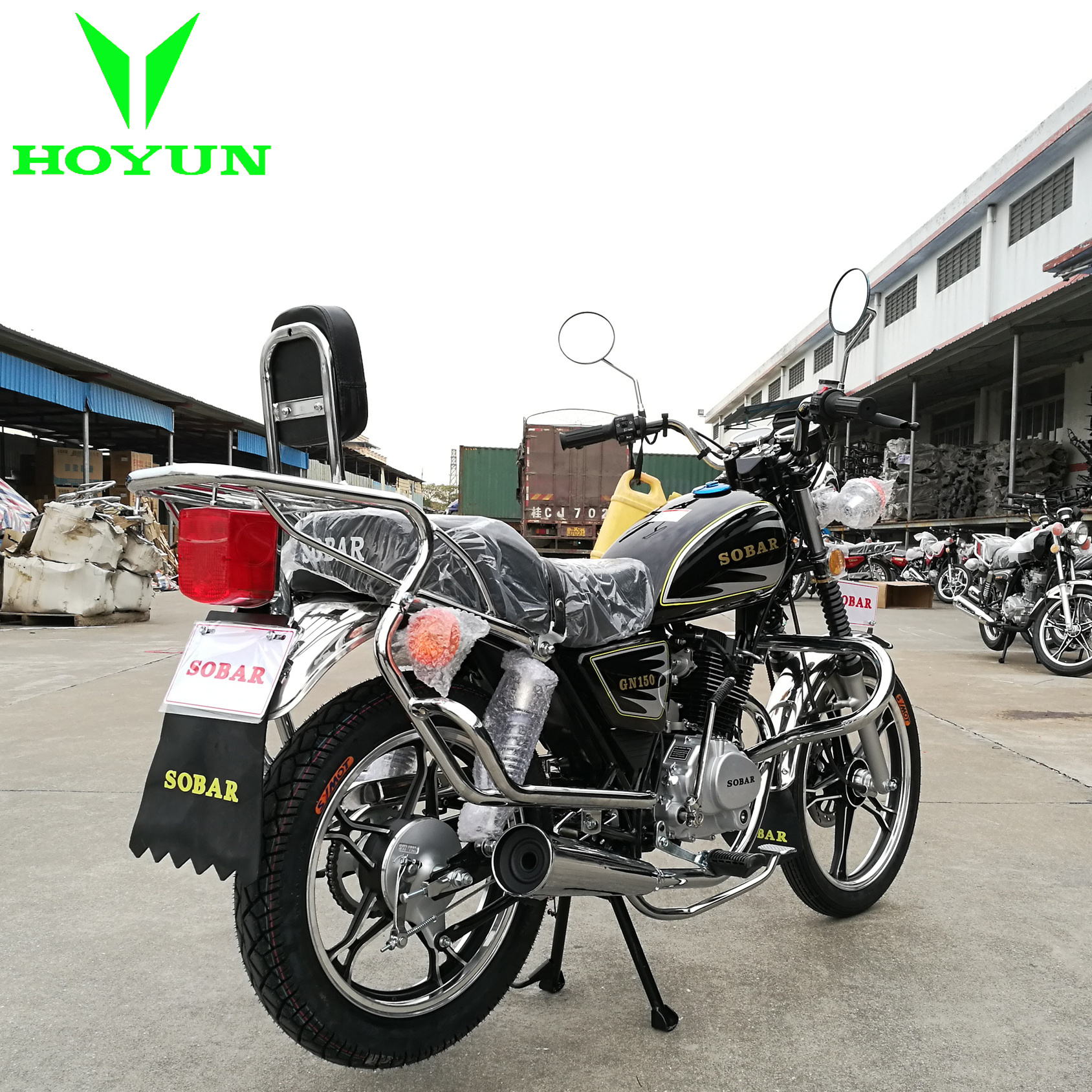 With SANLG Zongshen Loncin Shineray engine Tanzania Zambia Cameroon HOYUN Star Toyo Kasea Nami HJ125-8FT HJ125-8V motorcycle