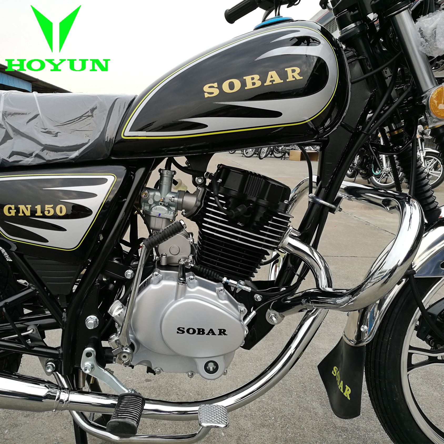 With SANLG Zongshen Loncin Shineray engine Tanzania Zambia Cameroon HOYUN Star Toyo Kasea Nami HJ125-8FT HJ125-8V motorcycle