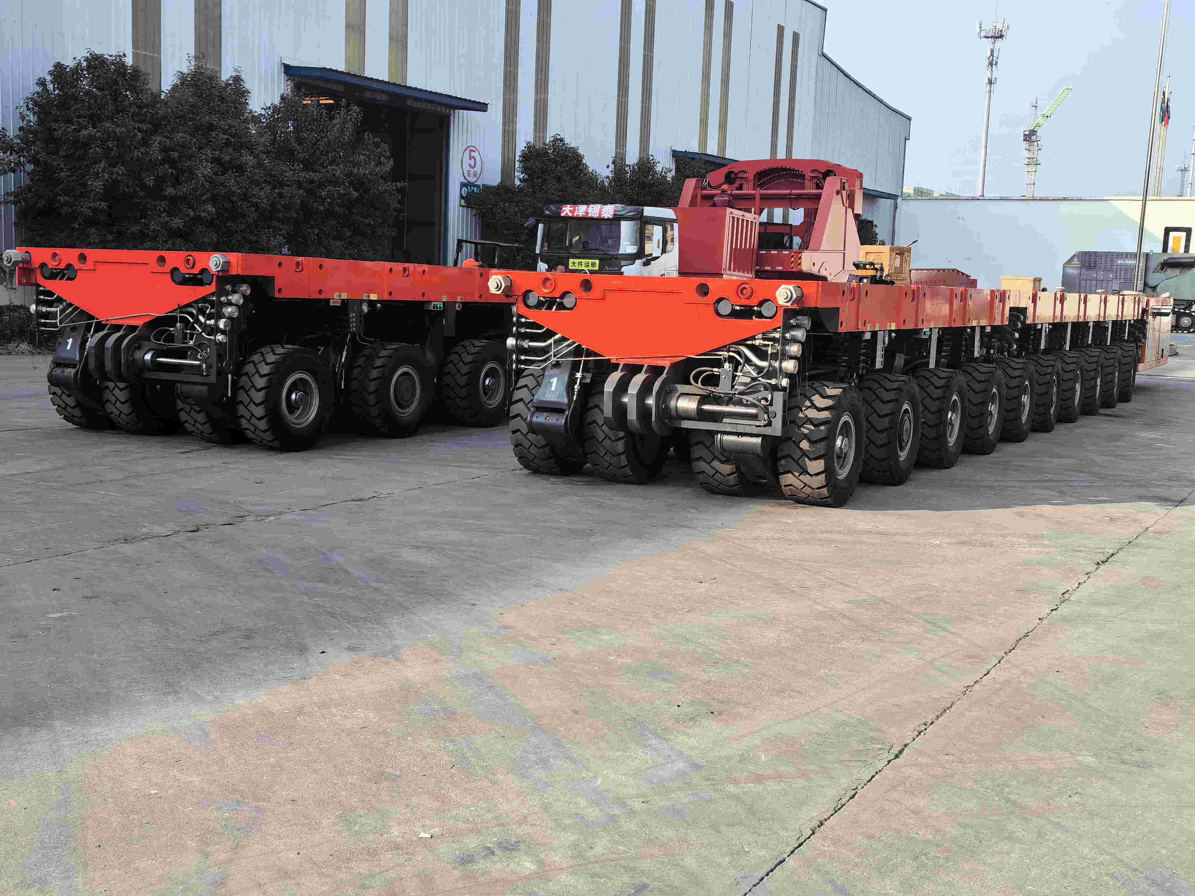 SPMT Heavy Transport Self-propelled hydraulic module trailer for heavy bridge large cargo transport