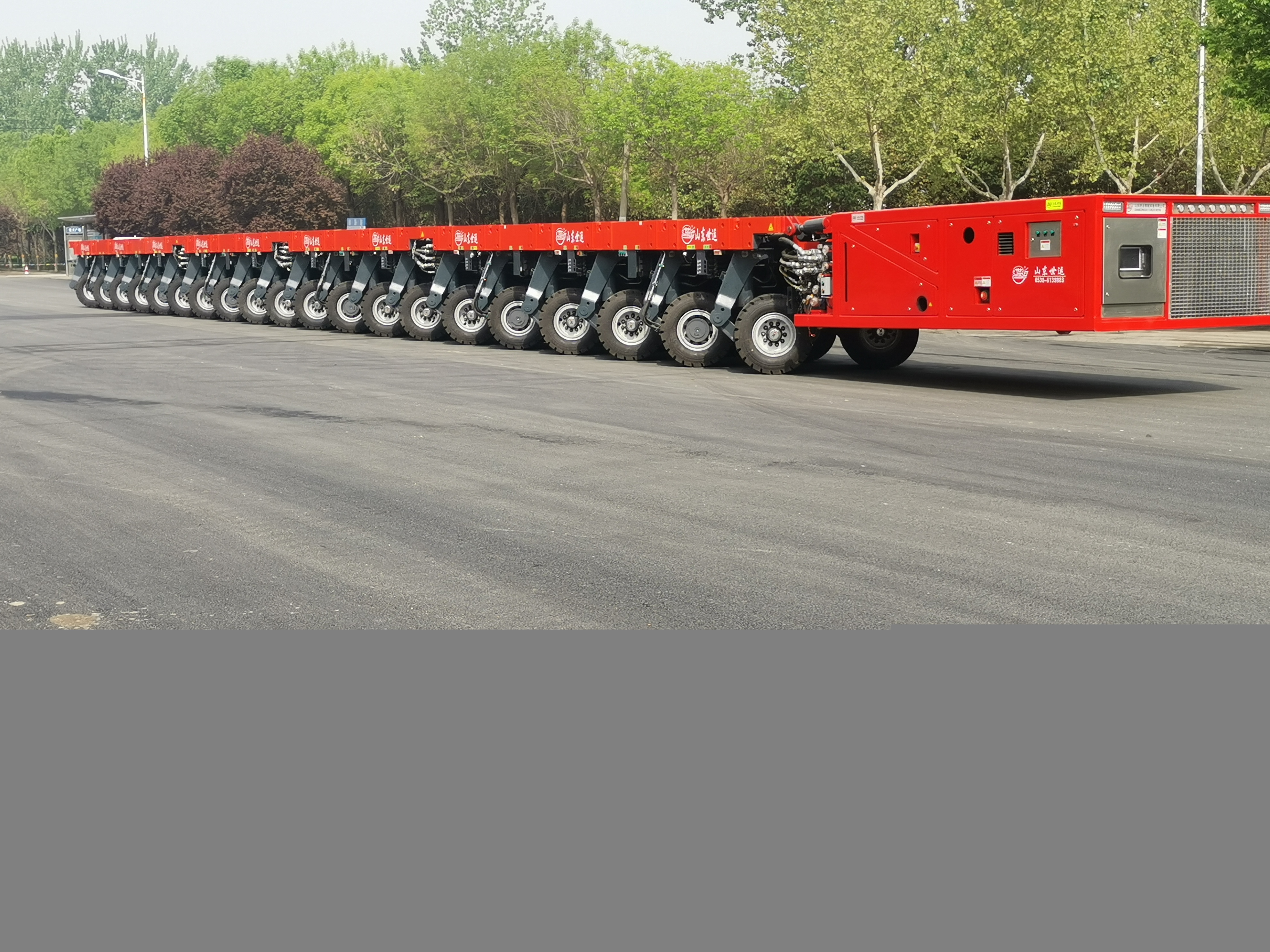 SPMT Heavy Transport Self-propelled hydraulic module trailer for heavy bridge large cargo transport