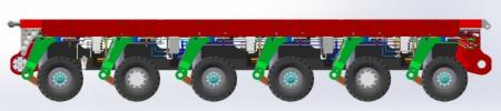 Spmt Heavy Duty Hydraulic Self Propelled Modular Trailer with Steering Lifting Multi Axles