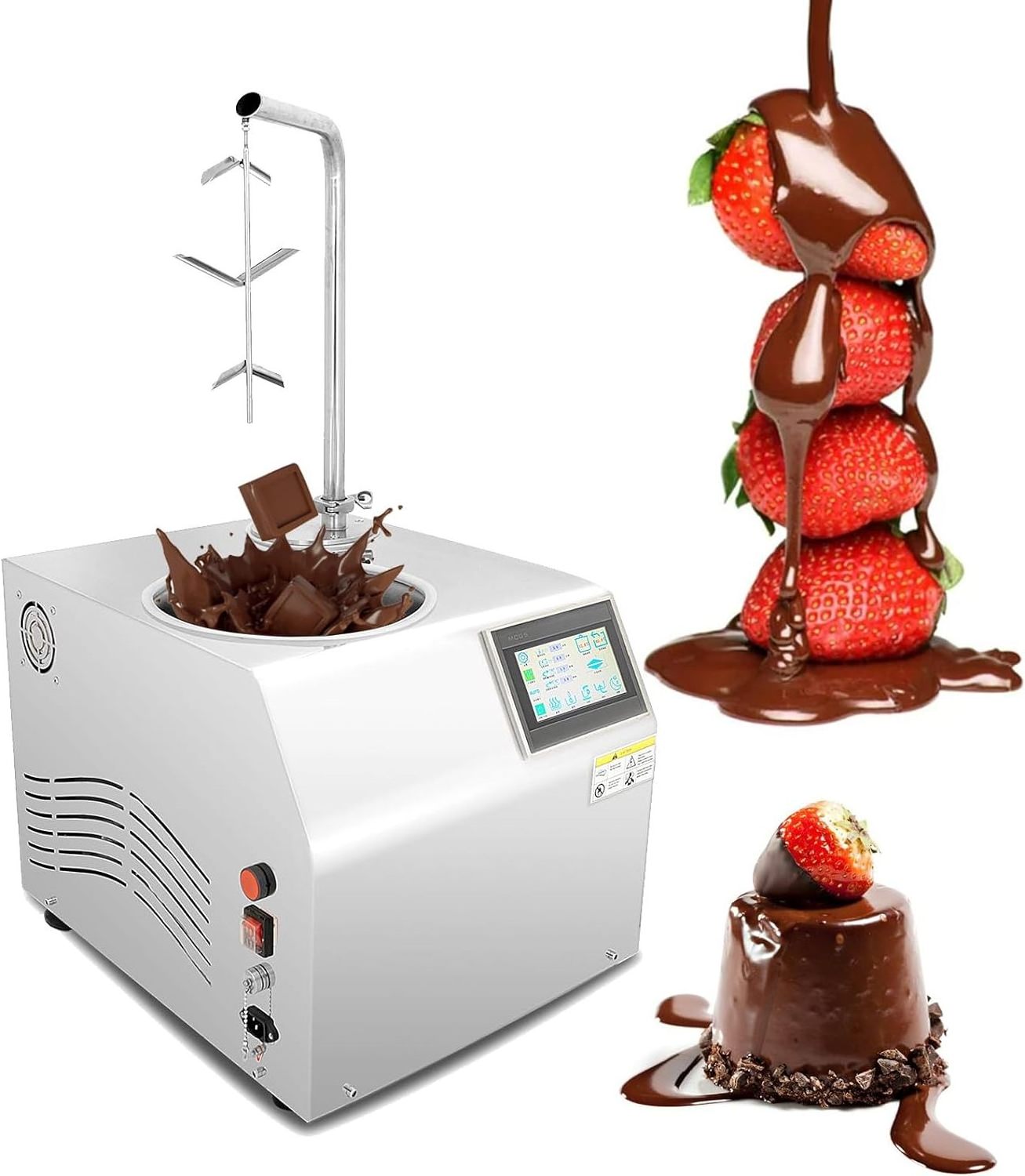 Automatic Hot Chocolate Melting dispenser Machine Small Chocolate Tempering Spreading Machine