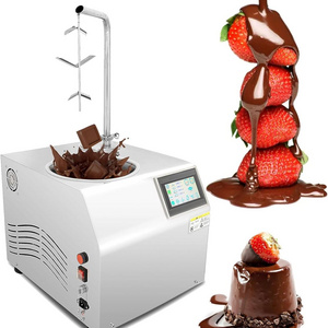 Automatic Hot Chocolate Melting dispenser Machine Small Chocolate Tempering Spreading Machine