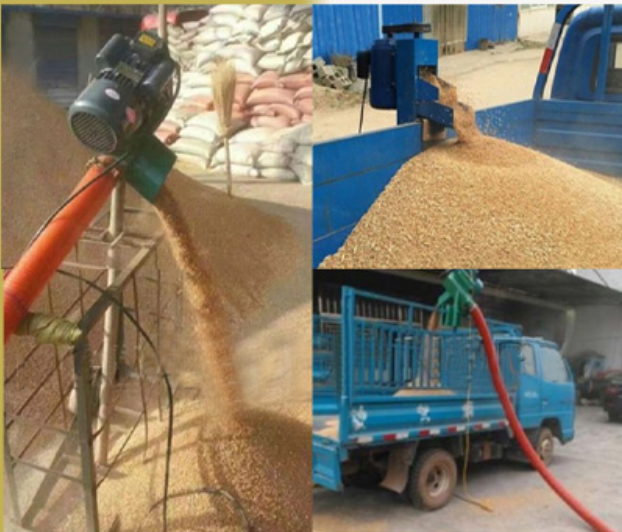 Small Farm Gran Conveyor Automatic Cement Sand Powder Flexible Tube Screw Conveyor 1Th Grain Suction Machine