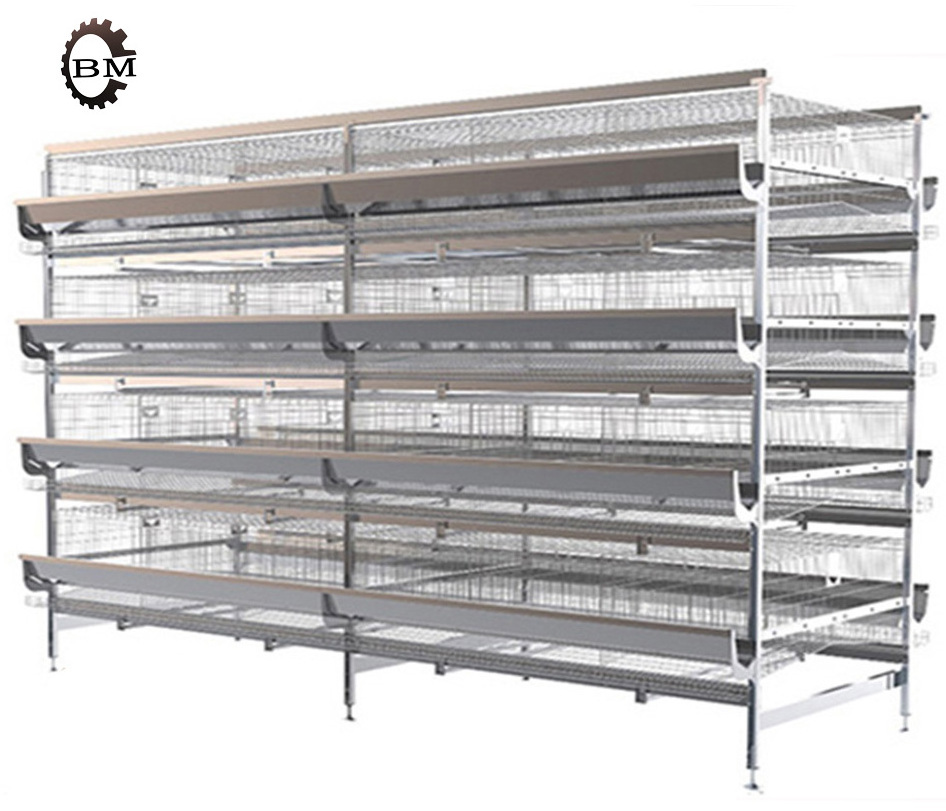 A Type H type  Battery Layer Chicken Cages Automatic Egg Poultry Farming Equipment System