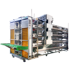 Big Large Size layer hens Cage and Broiler Cage  Fully Automatic H Type 4 Tier Battery 12000 Pullet Chicken Cage