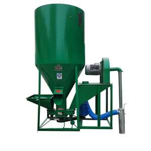 0.5 T 1 T capacity vertical animal feed crusher and mixier machine / poultry feed mixing machine / animal feed grinder and mixer