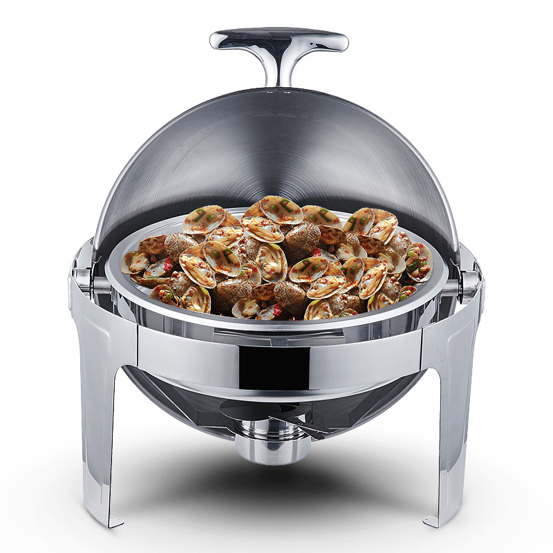 Roll Top Chafing Dish Burner Stainless Steel Buffet Stove For Sale