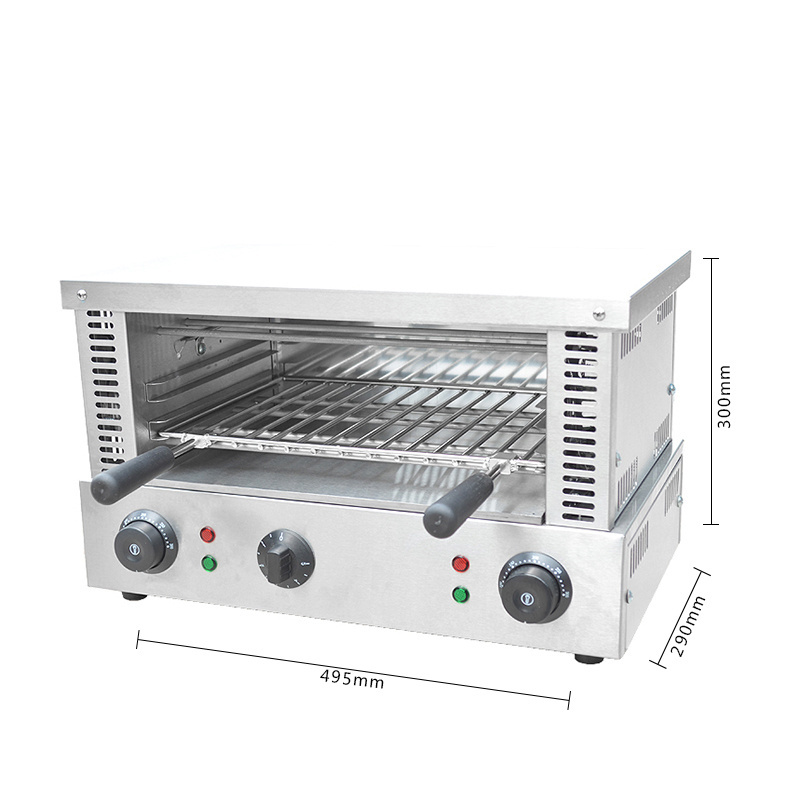 Restaurant Kitchen Equipment Electric Stainless Steel Salamander Over Grill Machine