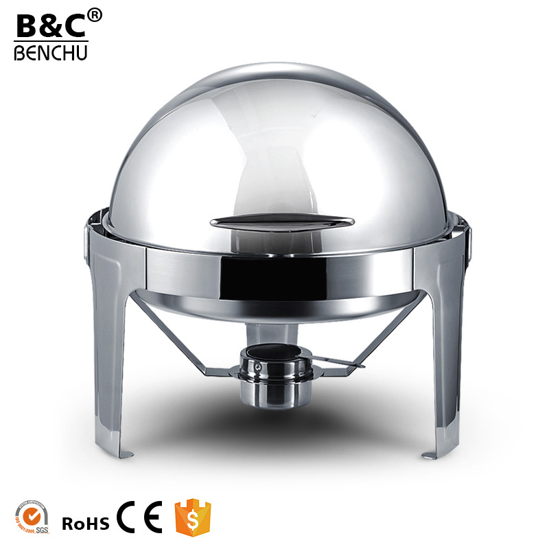 Roll Top Chafing Dish Burner Stainless Steel Buffet Stove For Sale