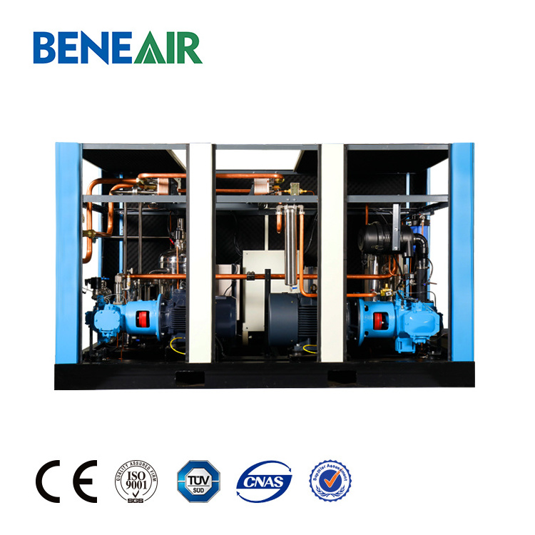 30~40bar 400~500 psi Water Lubricated Oil-free Screw Booster Air Compressor for Pet Blow Moulding Machine