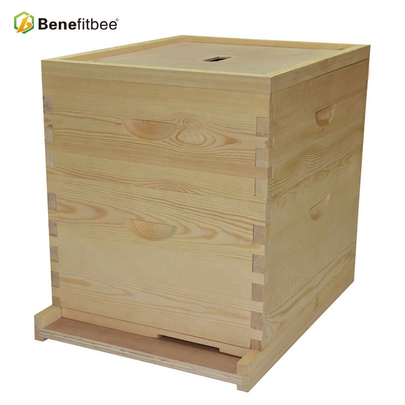 Benefitbee beekeeping honey bee hive box wooden custom beehive with queen excluder