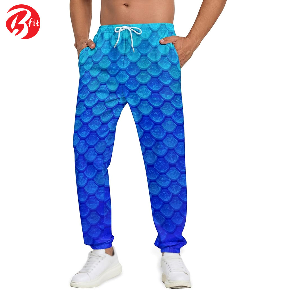 Sublimation Printing Men Wear Comfortable Fabric Jogging Bottoms Joggers Wholesale Best Design Printed Trousers Pants