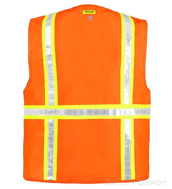 Wholesale Zipper Multi Pockets Hi Vis Vest Motorcycle Safety Reflective Vest