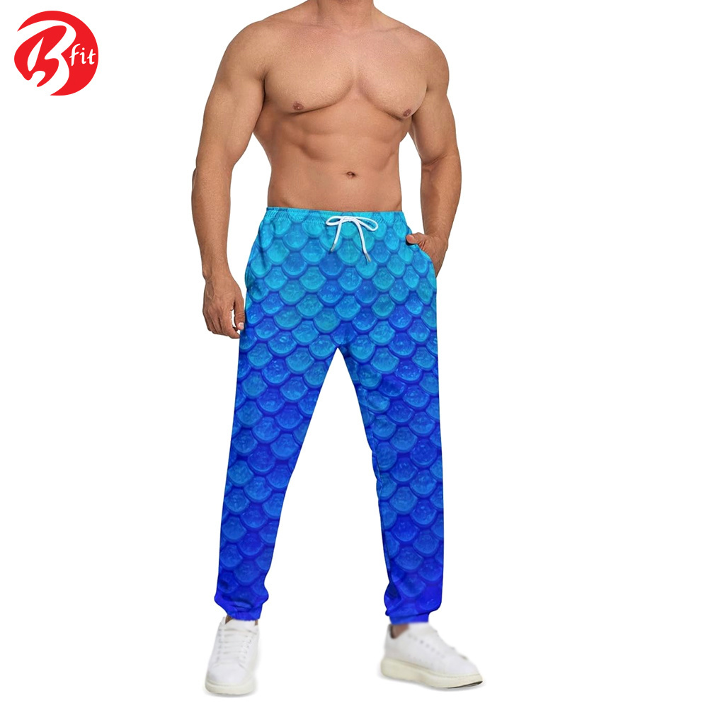 Sublimation Printing Men Wear Comfortable Fabric Jogging Bottoms Joggers Wholesale Best Design Printed Trousers Pants