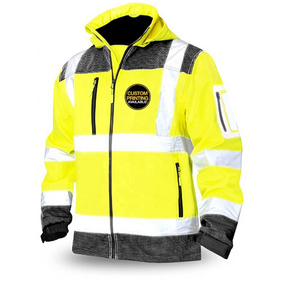 Winter Bomber Security Work Road Traffic Hi Vis Visibility Reflective Safety Jackets for Mens