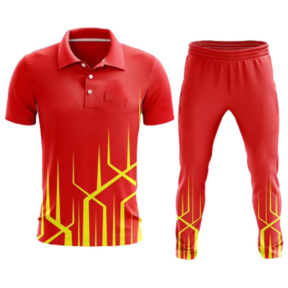 Sublimated Printing Mens New Design Sportswear Cricket Uniforms Wholesale Polo Shirt Custom Cricket Jerseys 2020