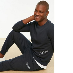 Design Your Own 2 Piece Track Suit Mens Fitted Black With Side White Stripe Tracksuit