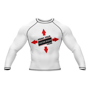 Custom Sublimation Printed Rash Guard Compression Full Sleeve Shirts for Mens Customized Design