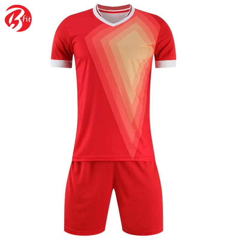 Custom Sublimation Sportswear Accept Customized Logo Men Football Soccer Uniform Kit Set Shirt And Short By Benefit Enterprises