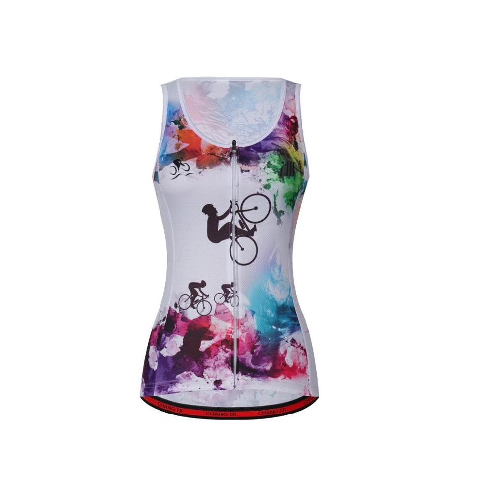 Best Apparel Quality Full Sublimation Anti-UV Polyester Bike Sleeveless Jersey Cycling Wind Vest