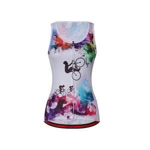 Best Apparel Quality Full Sublimation Anti-UV Polyester Bike Sleeveless Jersey Cycling Wind Vest