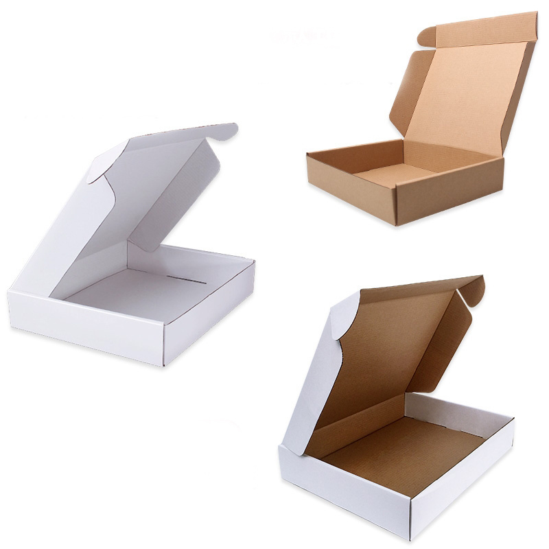 Eco Friendly Brown Kraft Box Packaging E Flute Corrugated Cardboard T7 Flower Box Aircraft Box Manufactures