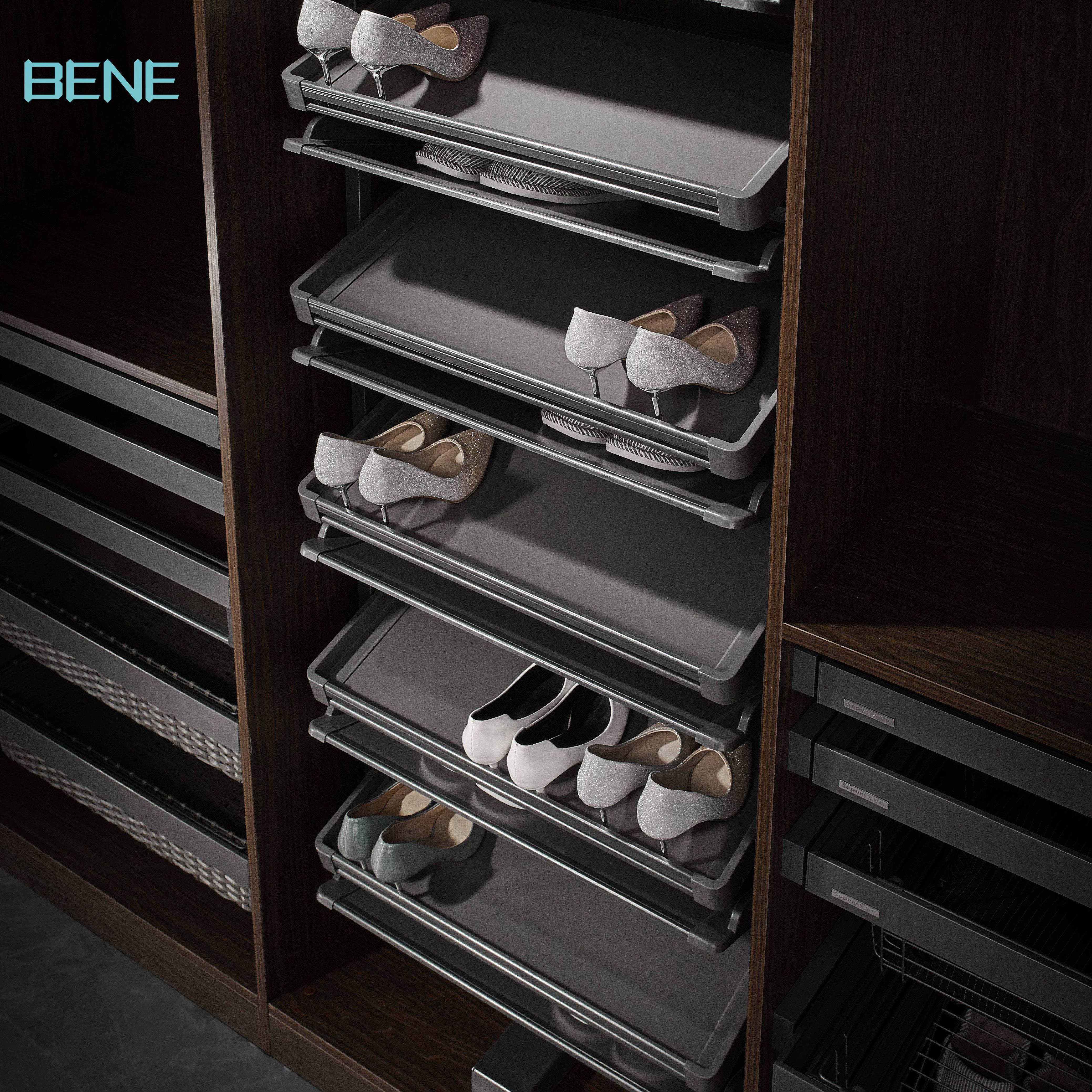 High Quality Wholesale  fashion silver gray shoes wall mounted shoe rack for bathroom